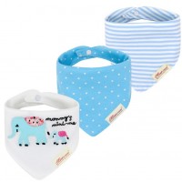 Mom's Care 嬰兒三角口水巾  -  Mommy's Mini-me (3件套裝)